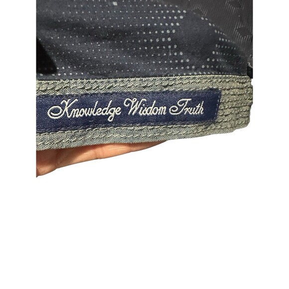 Robert Graham Shirt‎ Small Mens Blue Geometric Check Patch Panel Long Sleeve KL2 - Picture 5 of 9